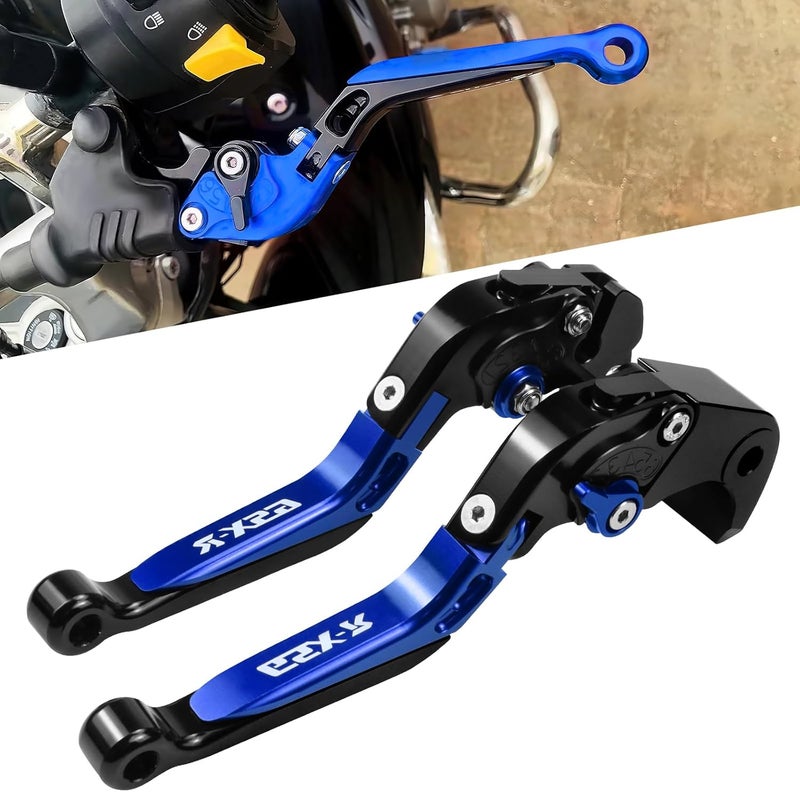 XIDAODIT for Suzuki GSXR 600 750(2006-2024) 1000R(2009-2024) GSX-R 1000(2005-2006) Motorcycle Clutch Lever Folding Extendable Adjustable Handlebars Brake and Clutch Levers Set(Blue) - Image 3